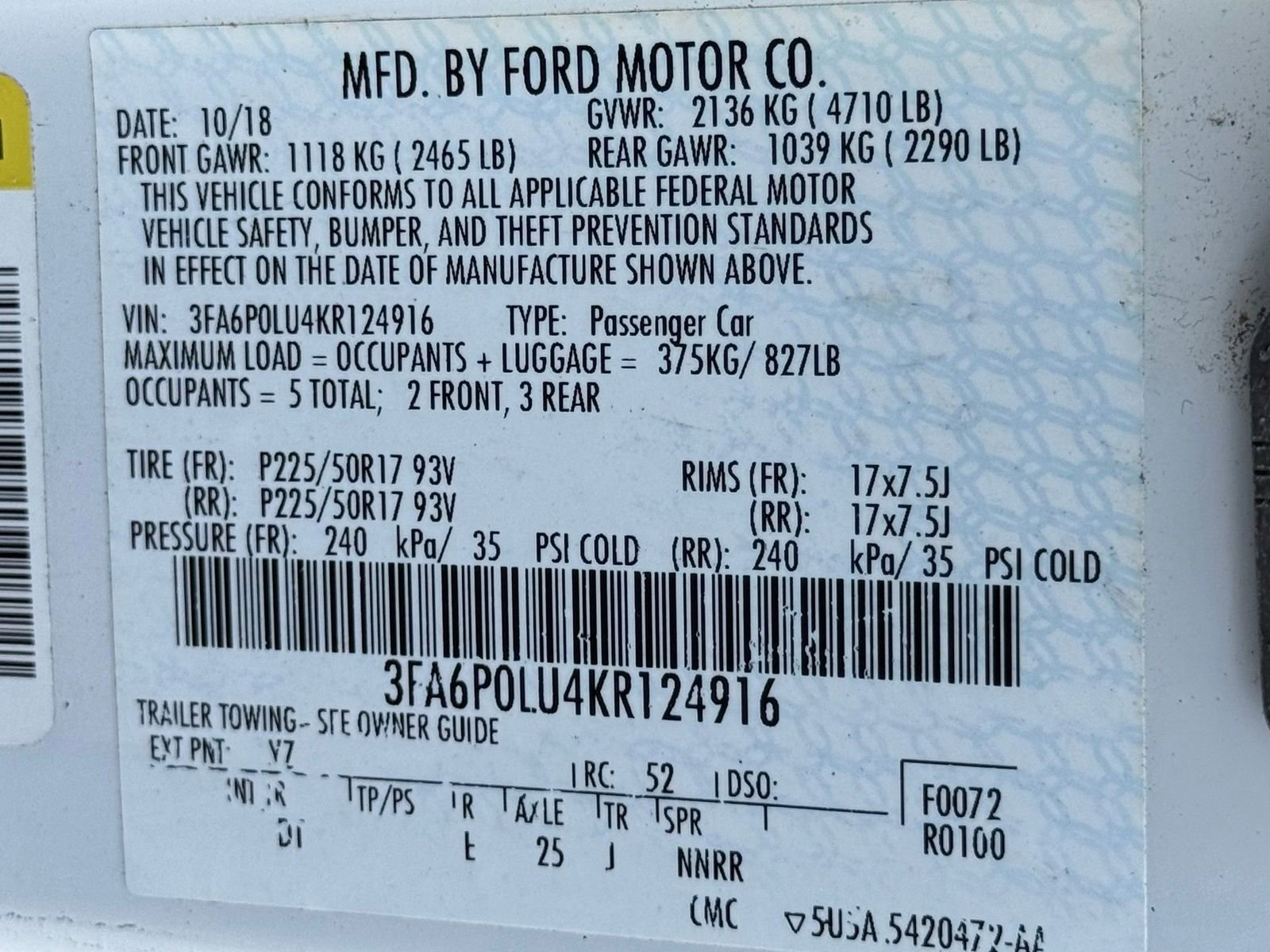Used 2019 Ford Fusion SE FWD image 38