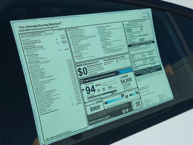 New 2026 BMW i4 xDrive40i w/ M Sport Package AWD/4WD image 18