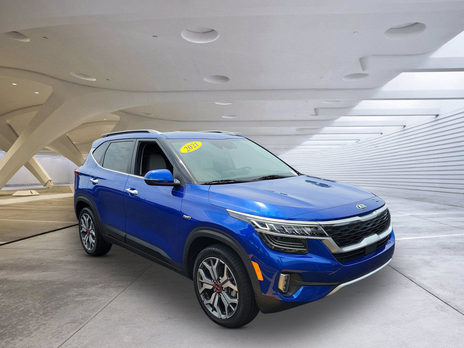 Used 2021 Kia Seltos SX w/ SX Sunroof Package AWD/4WD image 1