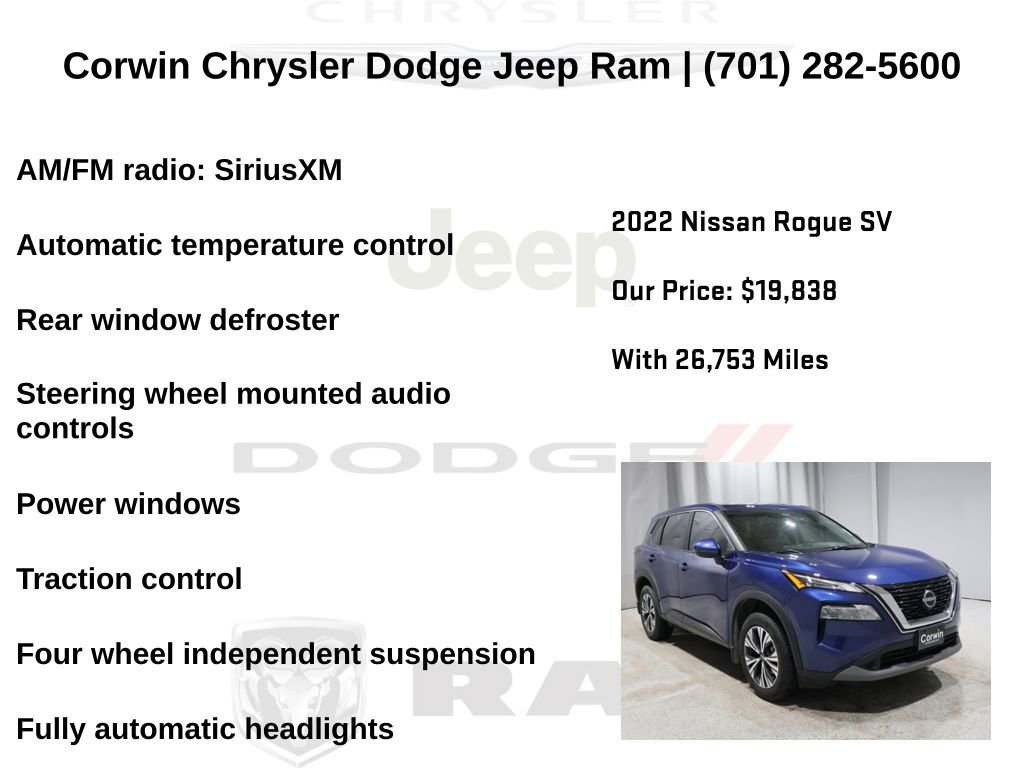 Used 2022 Nissan Rogue SV image 13