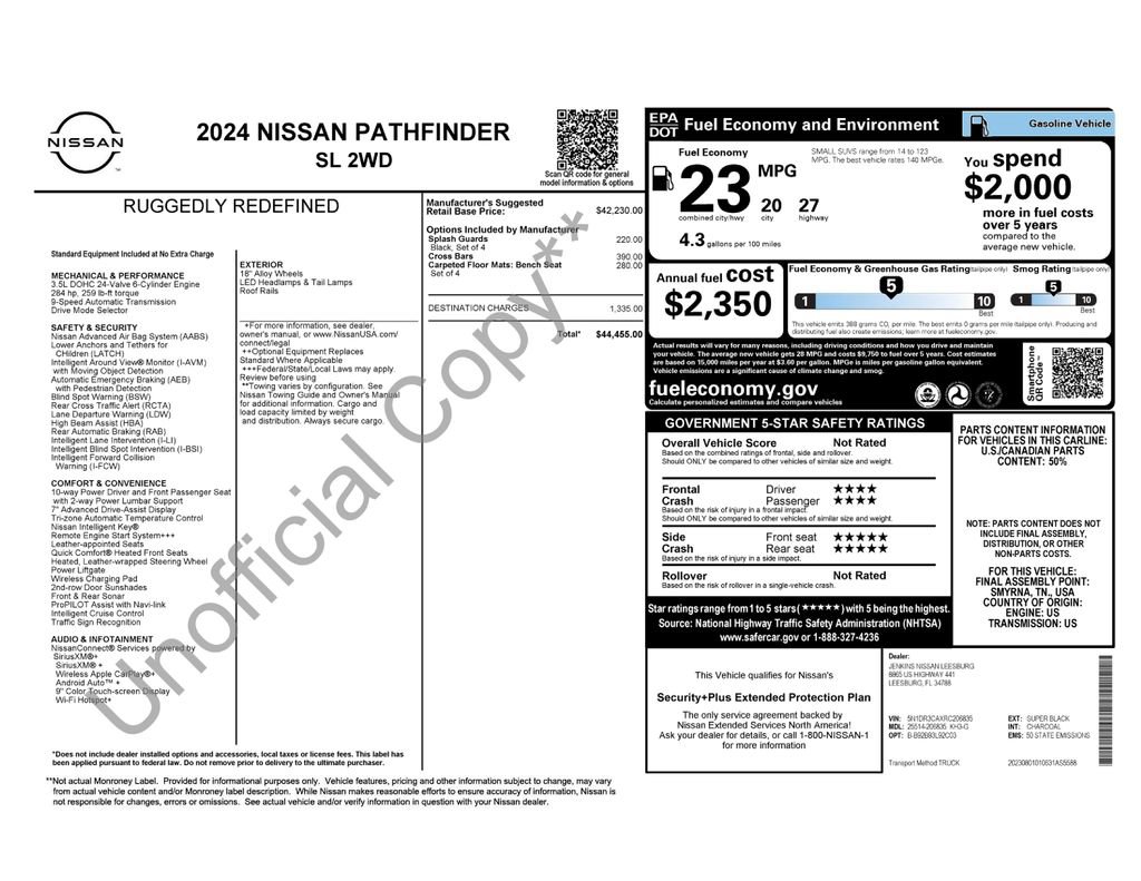 Certified 2024 Nissan Pathfinder SL FWD image 34
