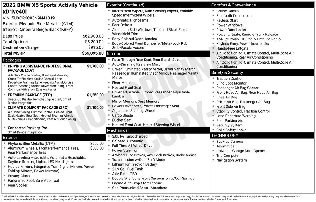 Used 2022 BMW X5 xDrive40i image 17