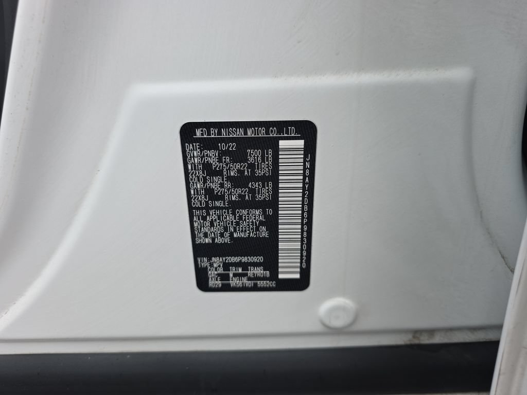 Used 2023 Nissan Armada Platinum w/ Captain's Chairs Package AWD/4WD image 45