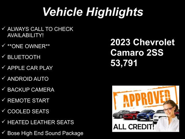 Used 2023 Chevrolet Camaro SS w/ Redline Edition RWD image 9