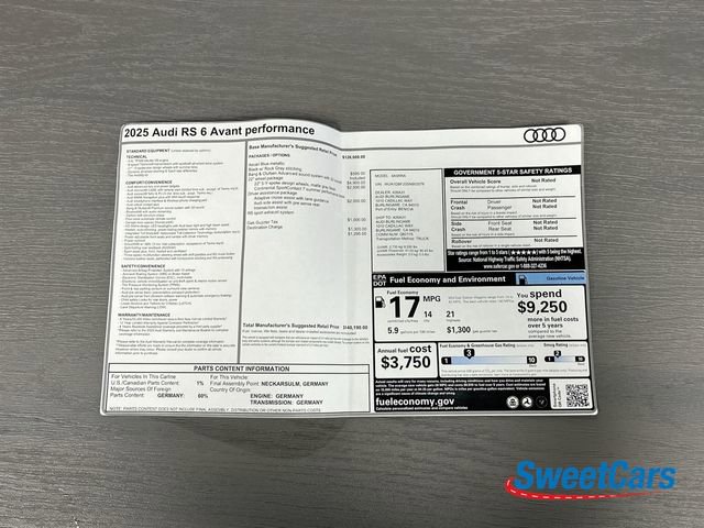 Used 2025 Audi RS 6 performance image 57