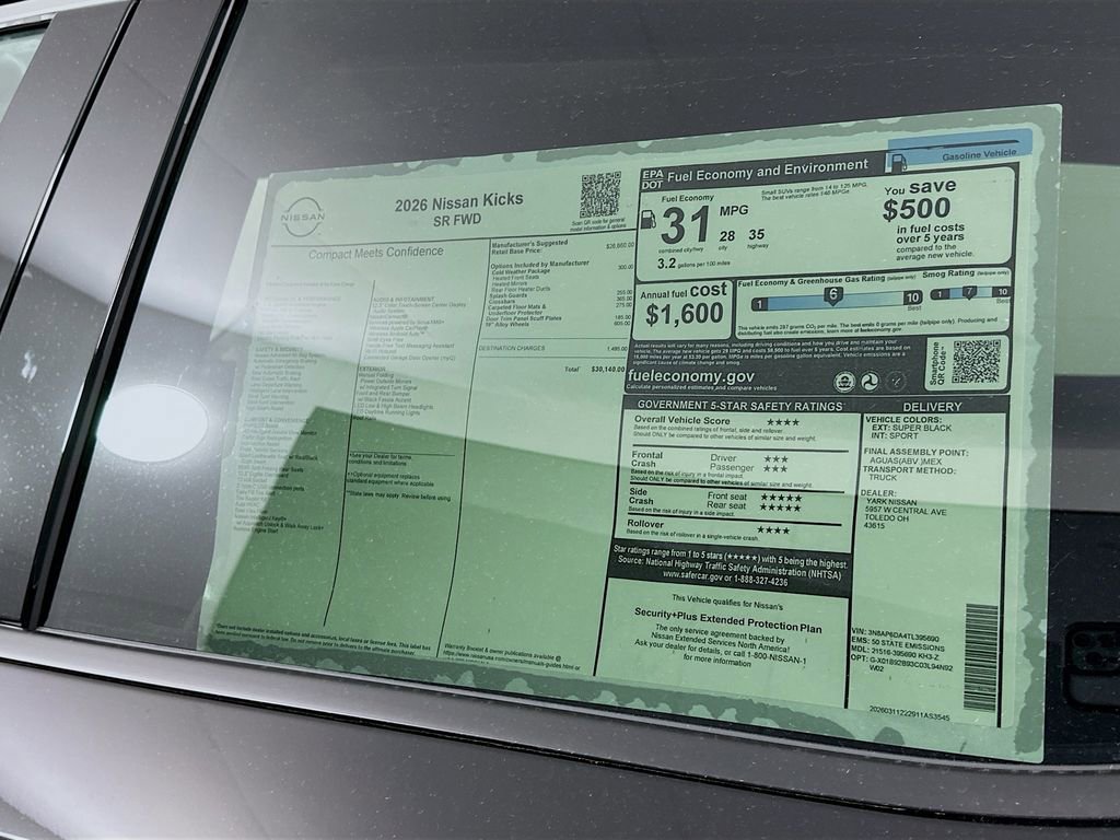 New 2026 Nissan Kicks SR w/ Cold Weather Package image 13