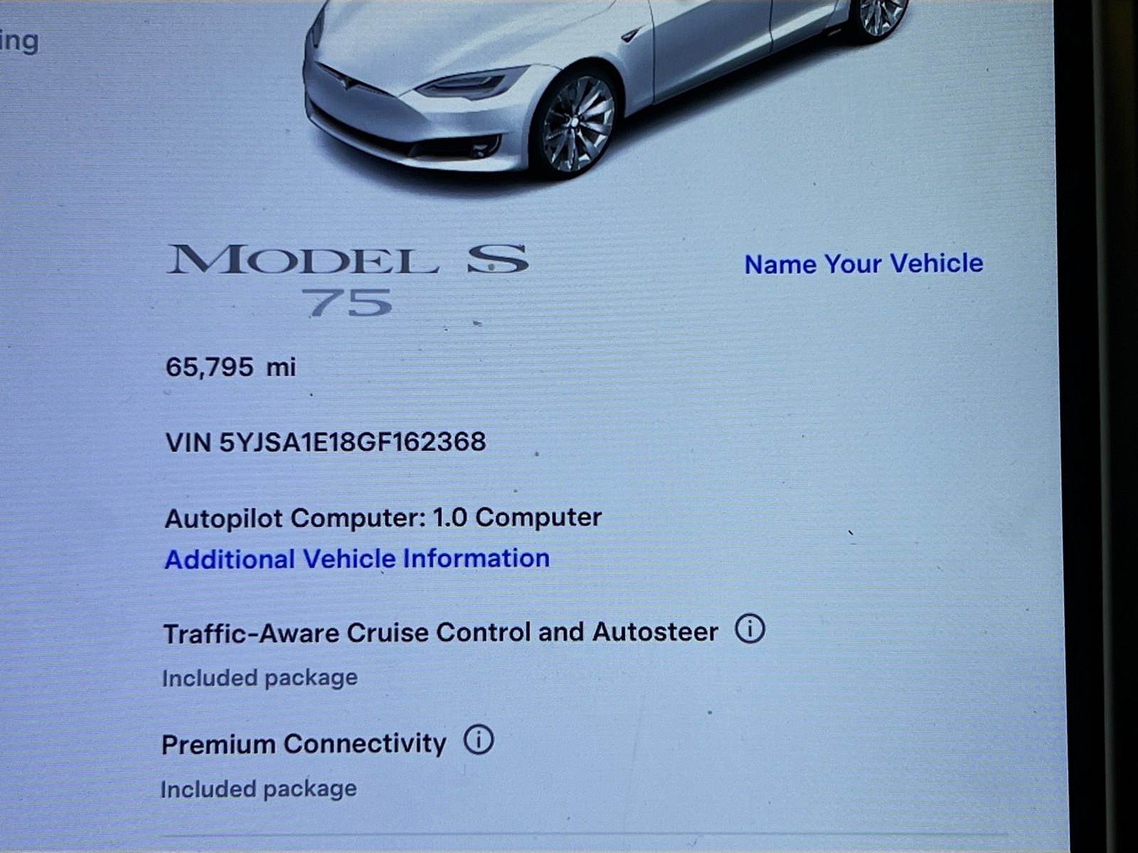 Used 2016 Tesla Model S 75 RWD image 8