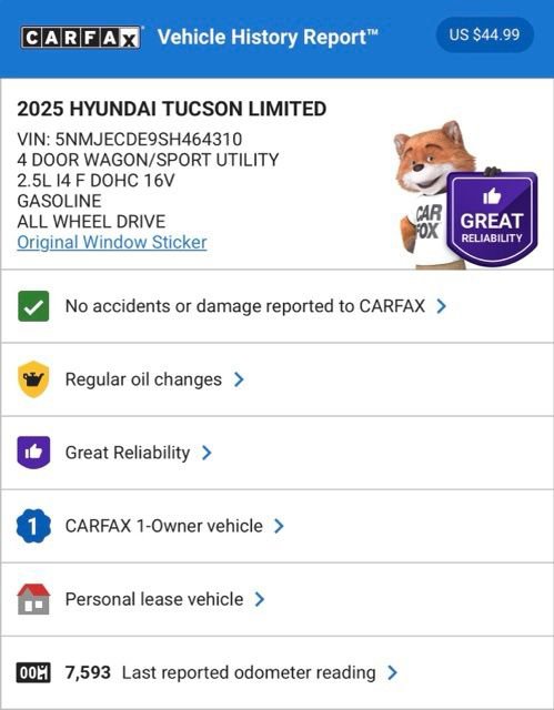 Used 2025 Hyundai Tucson Limited image 3