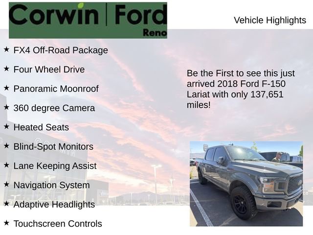 Used 2018 Ford F150 Lariat w/ Equipment Group 502A Luxury AWD/4WD image 4