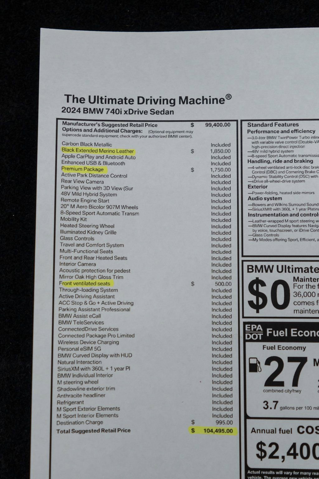 Used 2024 BMW 740i xDrive image 55