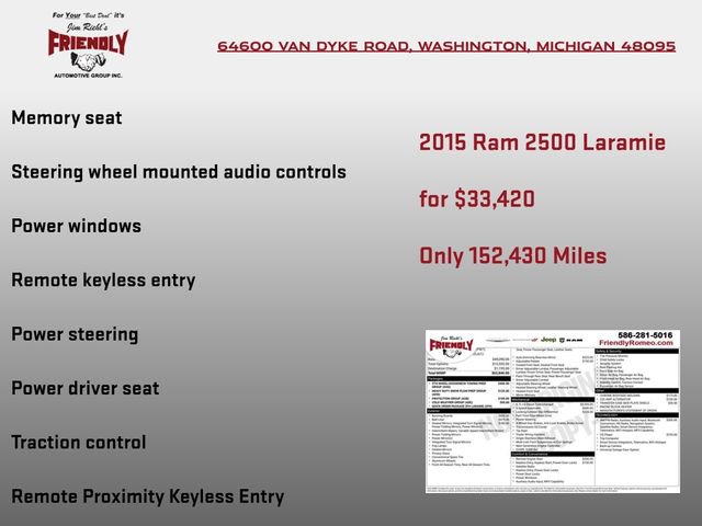 Used 2015 RAM 2500 Laramie AWD/4WD image 7