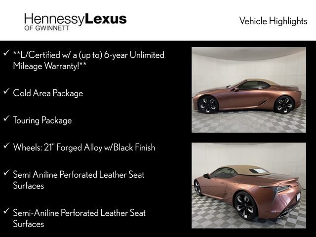 Used 2024 Lexus LC 500 Convertible w/ Touring Package RWD image 12