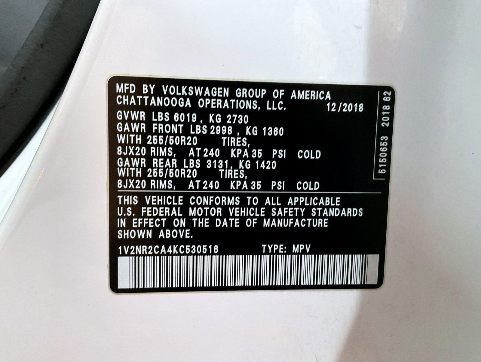 Used 2019 Volkswagen Atlas SEL Premium image 26