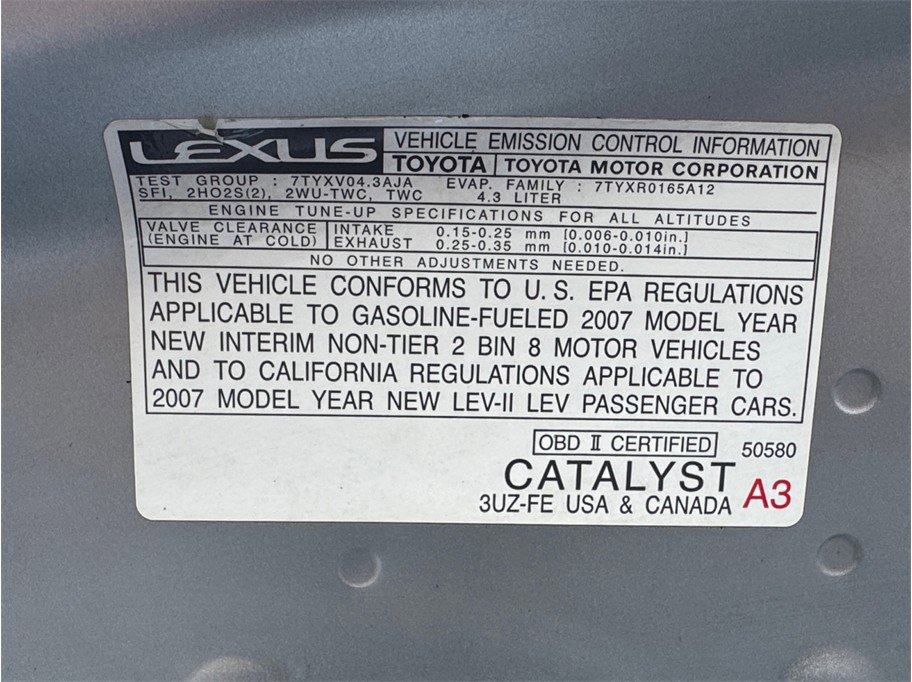 Used 2007 Lexus SC 430 Convertible image 24