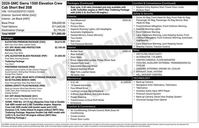 New 2026 GMC Sierra 1500 Elevation w/ Elevation Premium Package image 37