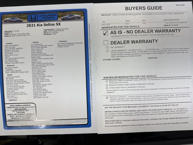 Used 2021 Kia Seltos SX image 37