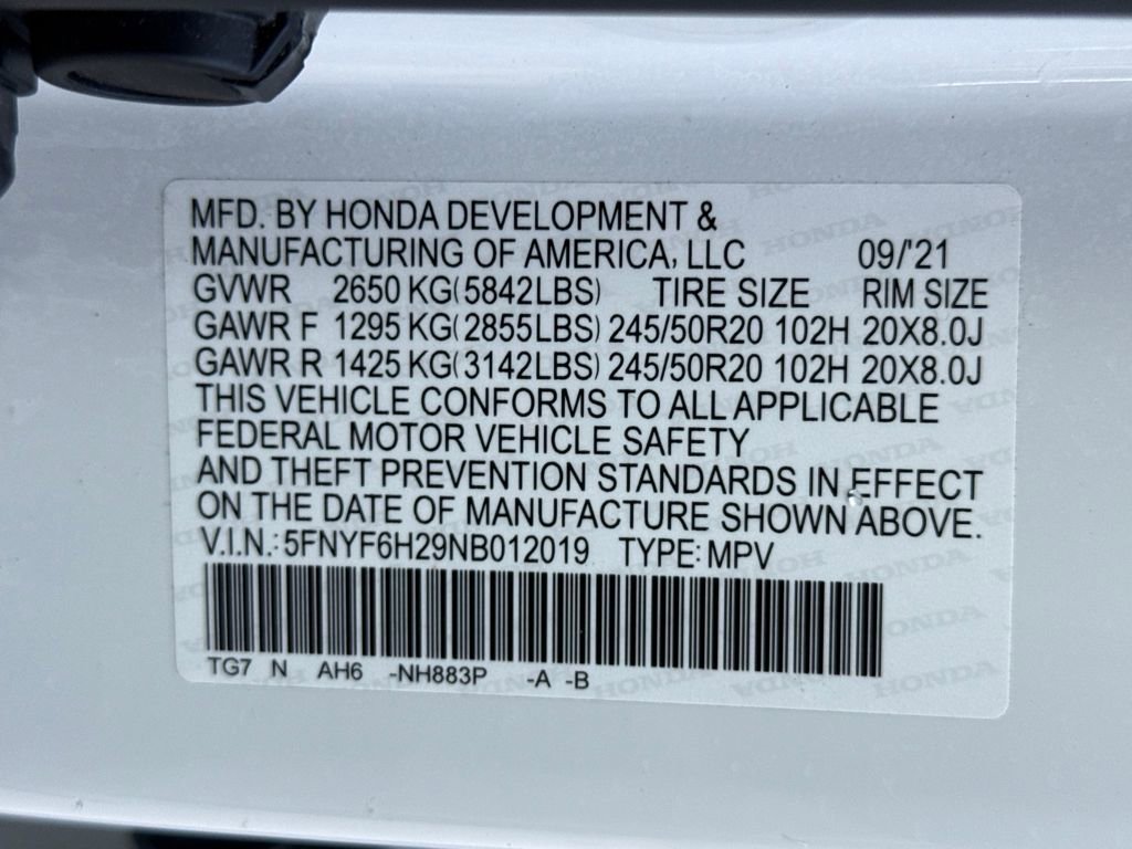 Used 2022 Honda Pilot Special Edition image 30