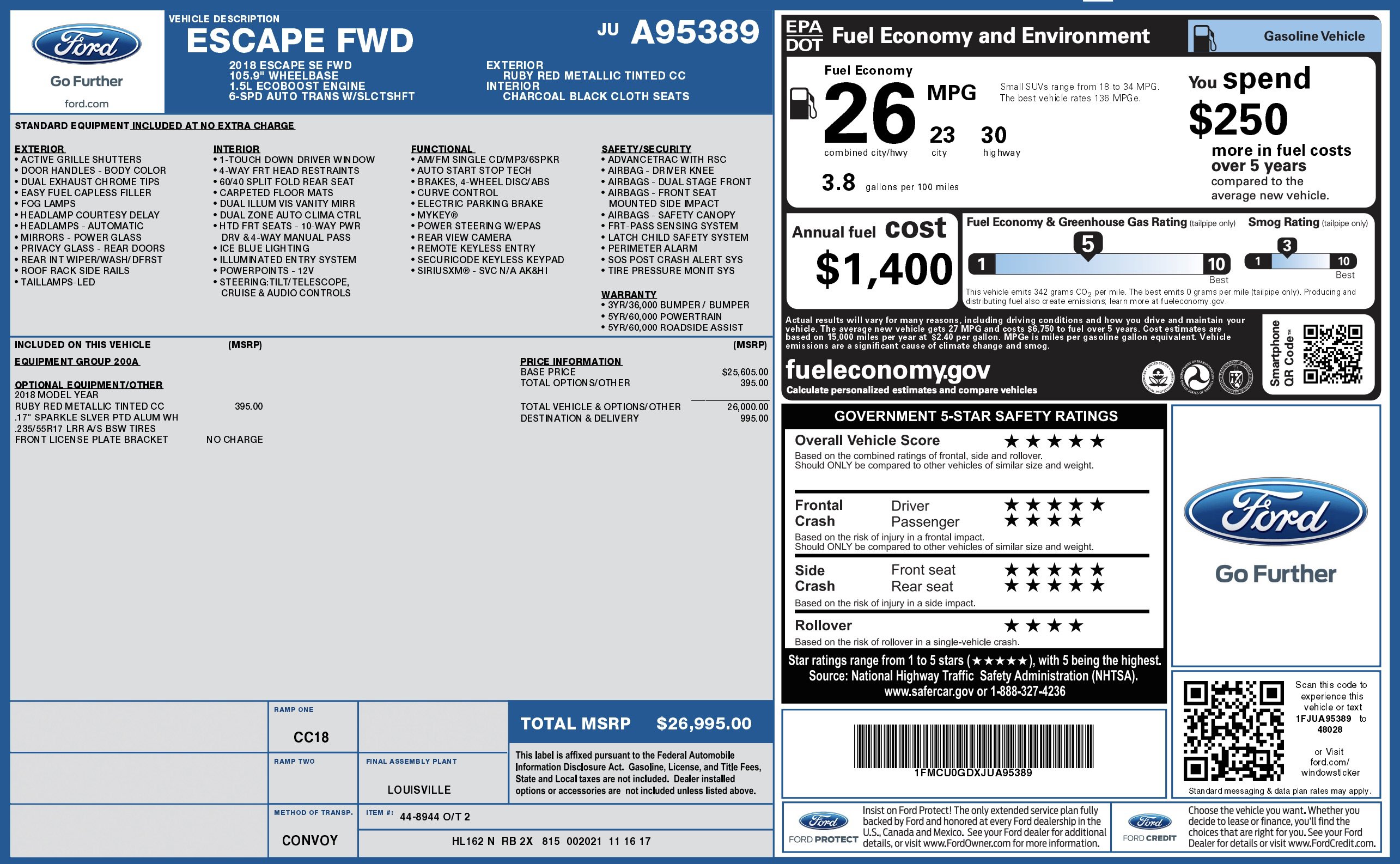 Used 2018 Ford Escape SE image 3