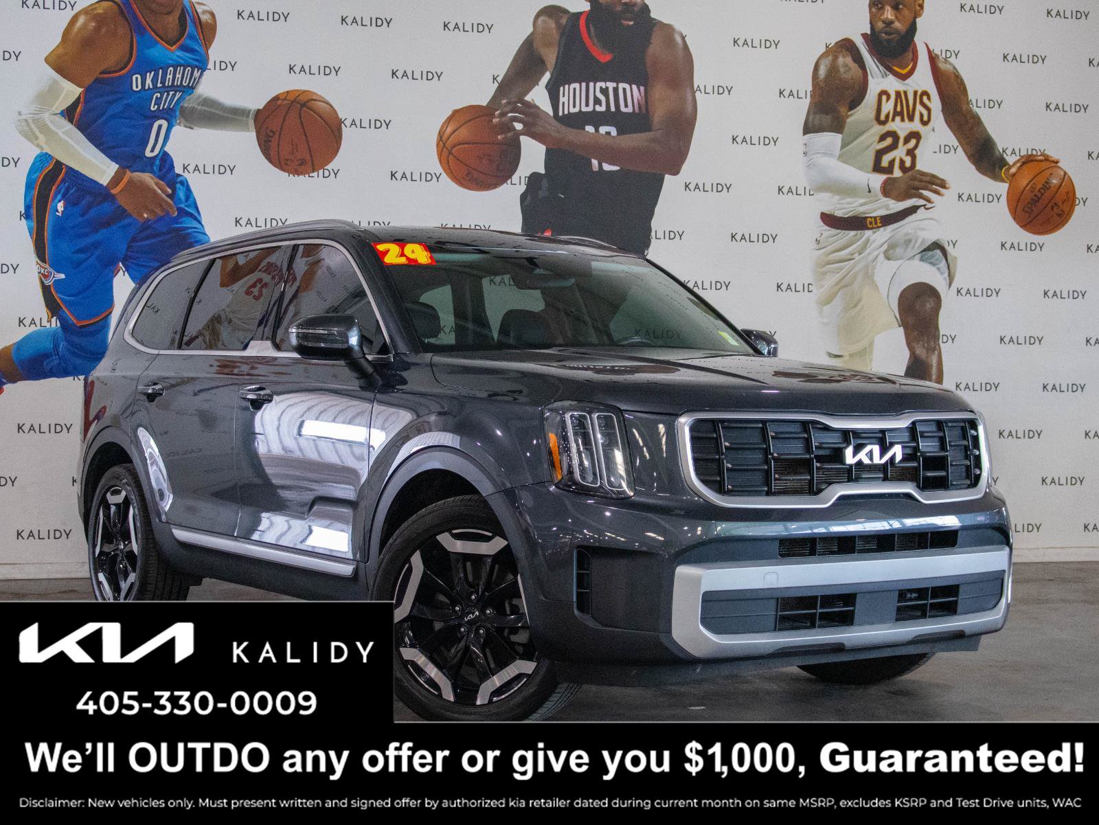 Used 2024 Kia Telluride S w/ S Sunroof Package FWD image 1