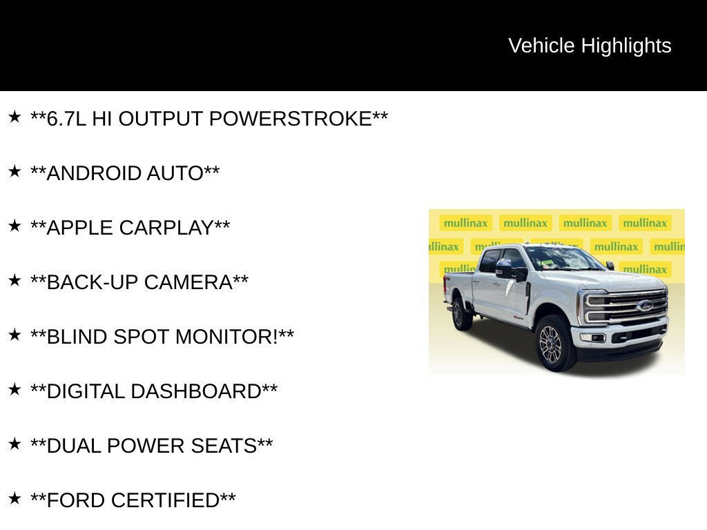 Certified 2024 Ford F250 Limited w/ FX4 Off-Road Package AWD/4WD image 13