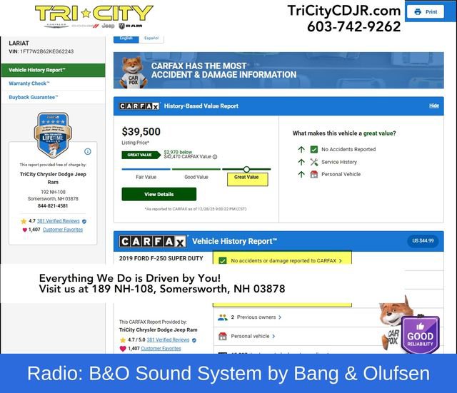 Used 2019 Ford F250 Lariat w/ Chrome Package image 11