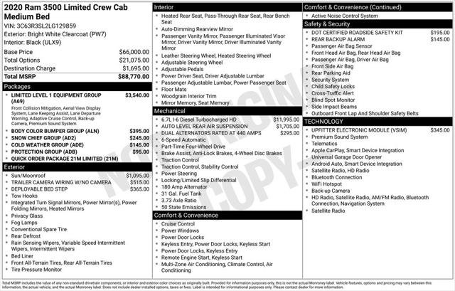 Certified 2020 RAM 3500 Limited AWD/4WD image 2