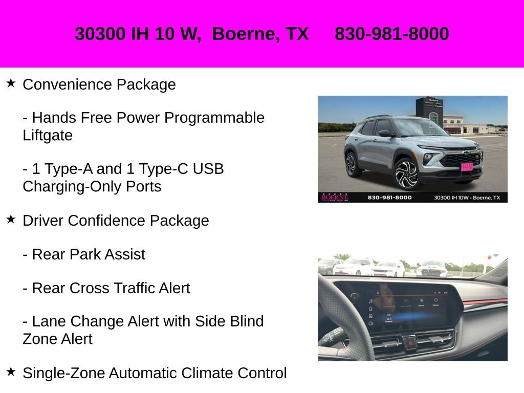 Used 2025 Chevrolet TrailBlazer RS w/ Convenience Package FWD image 20