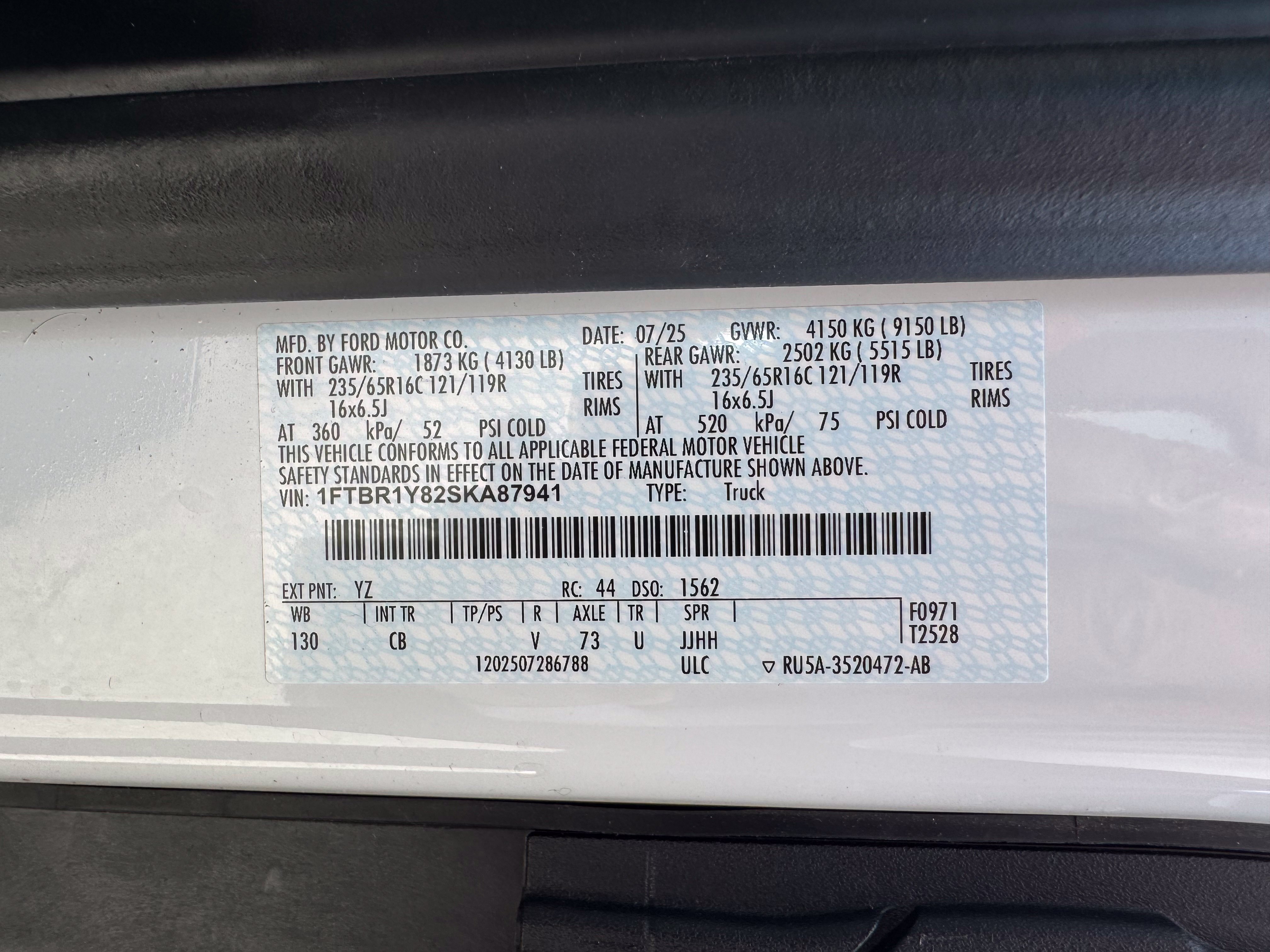Used 2025 Ford Transit 250 Low Roof w/ Exterior Upgrade Package RWD image 44