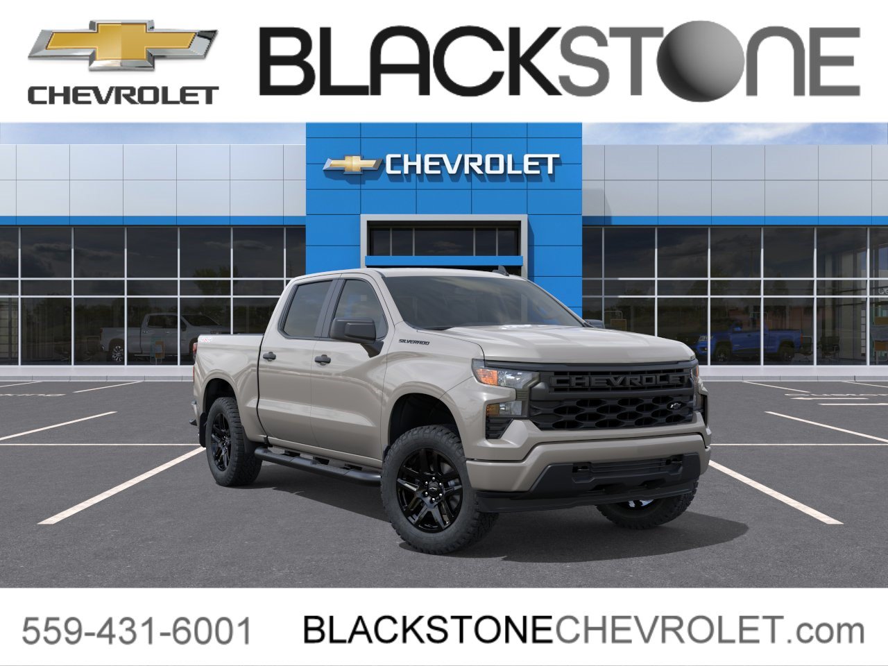 New 2026 Chevrolet Silverado 1500 Custom w/ Turbomax Blackout Package