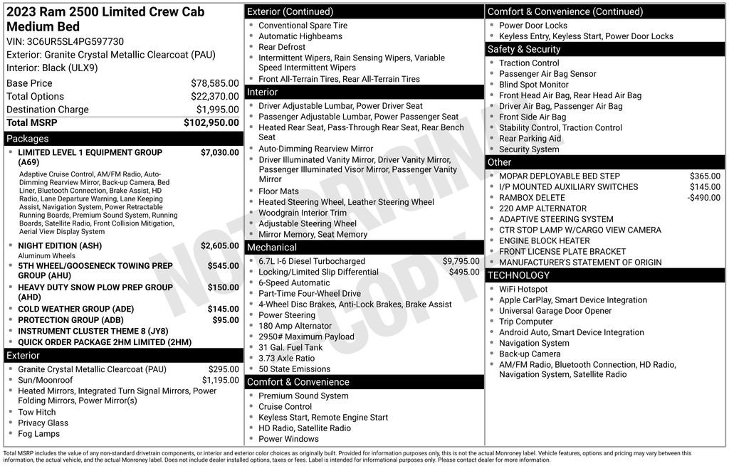 Used 2023 RAM 2500 Limited image 27