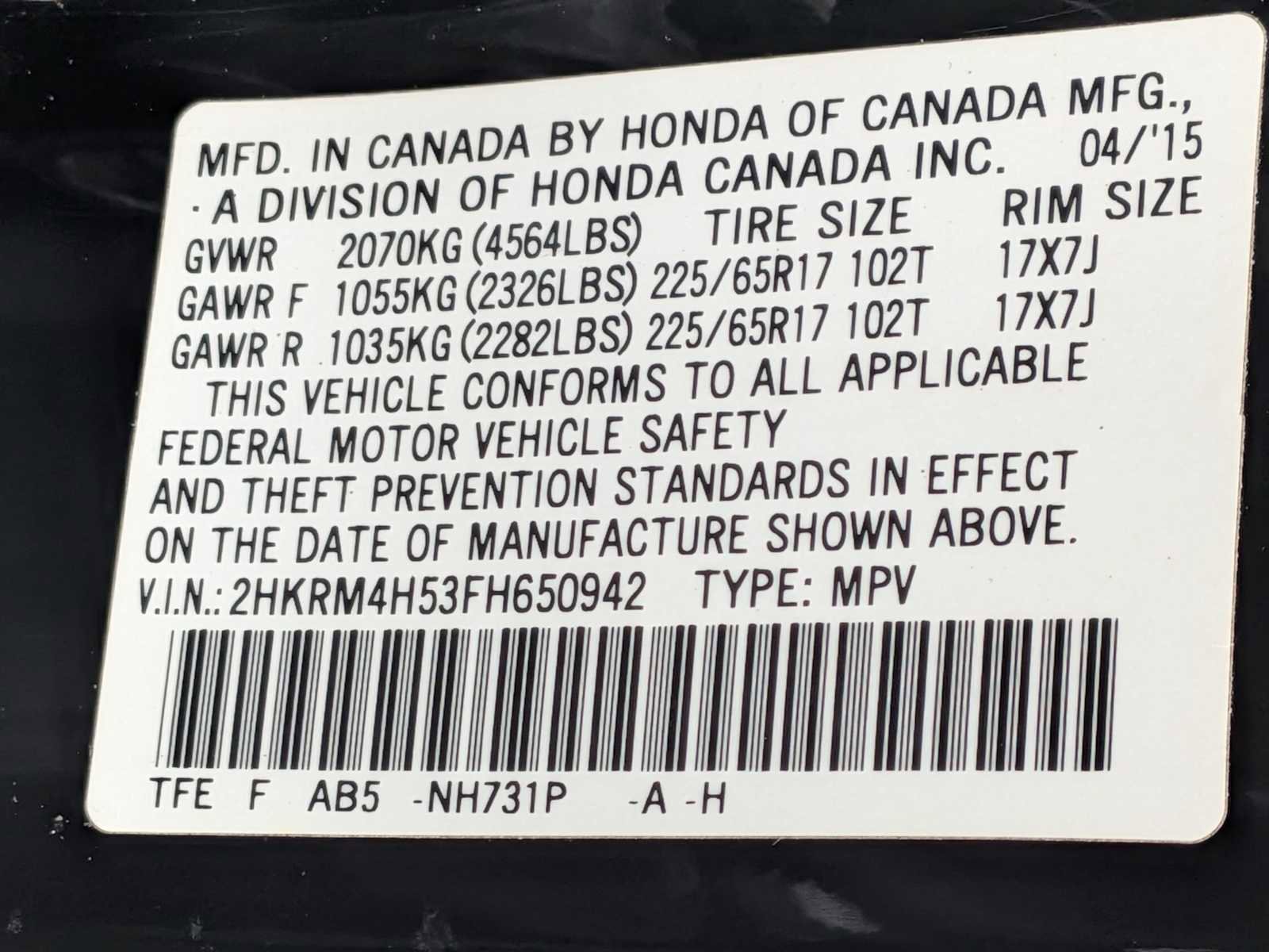 Used 2015 Honda CR-V EX image 30