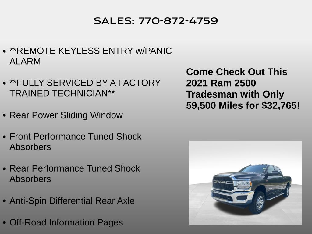 Used 2021 RAM 2500 Tradesman AWD/4WD image 15