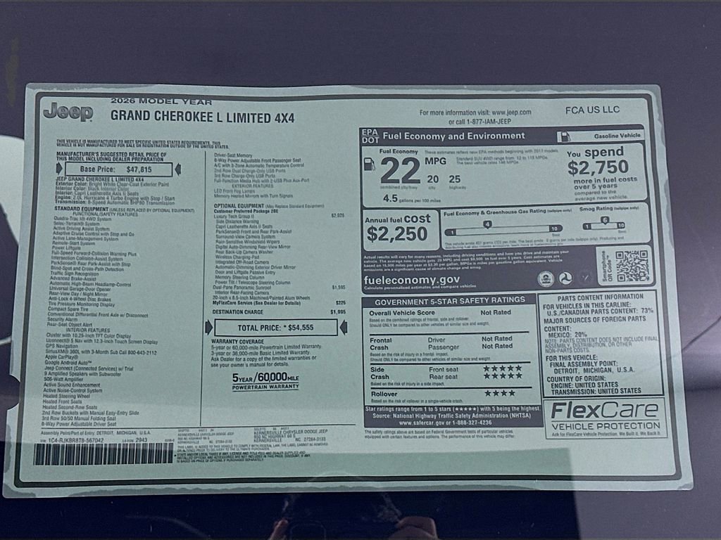 New 2026 Jeep Grand Cherokee L Limited image 21