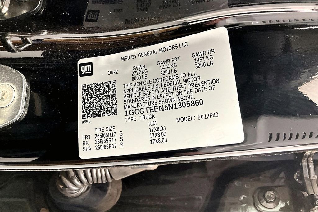 Used 2022 Chevrolet Colorado ZR2 w/ Colorado ZR2 Bison Edition AWD/4WD image 42