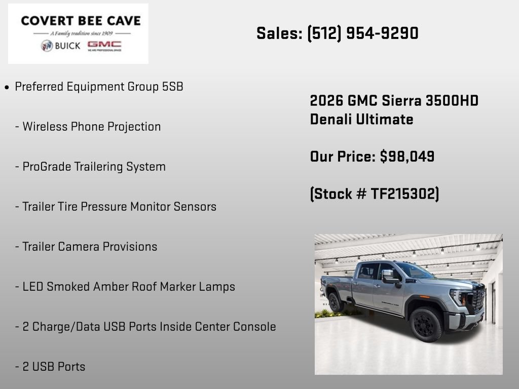 New 2026 GMC Sierra 3500 Denali Ultimate w/ LPO, Black Badging Package AWD/4WD image 25