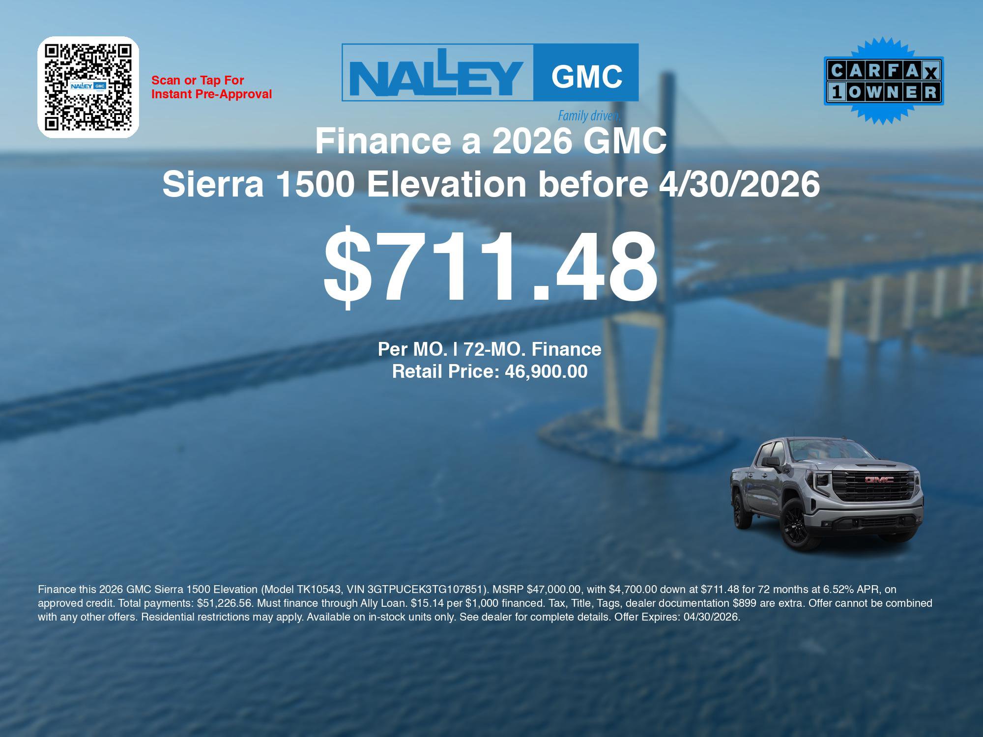 Used 2026 GMC Sierra 1500 Elevation image 3