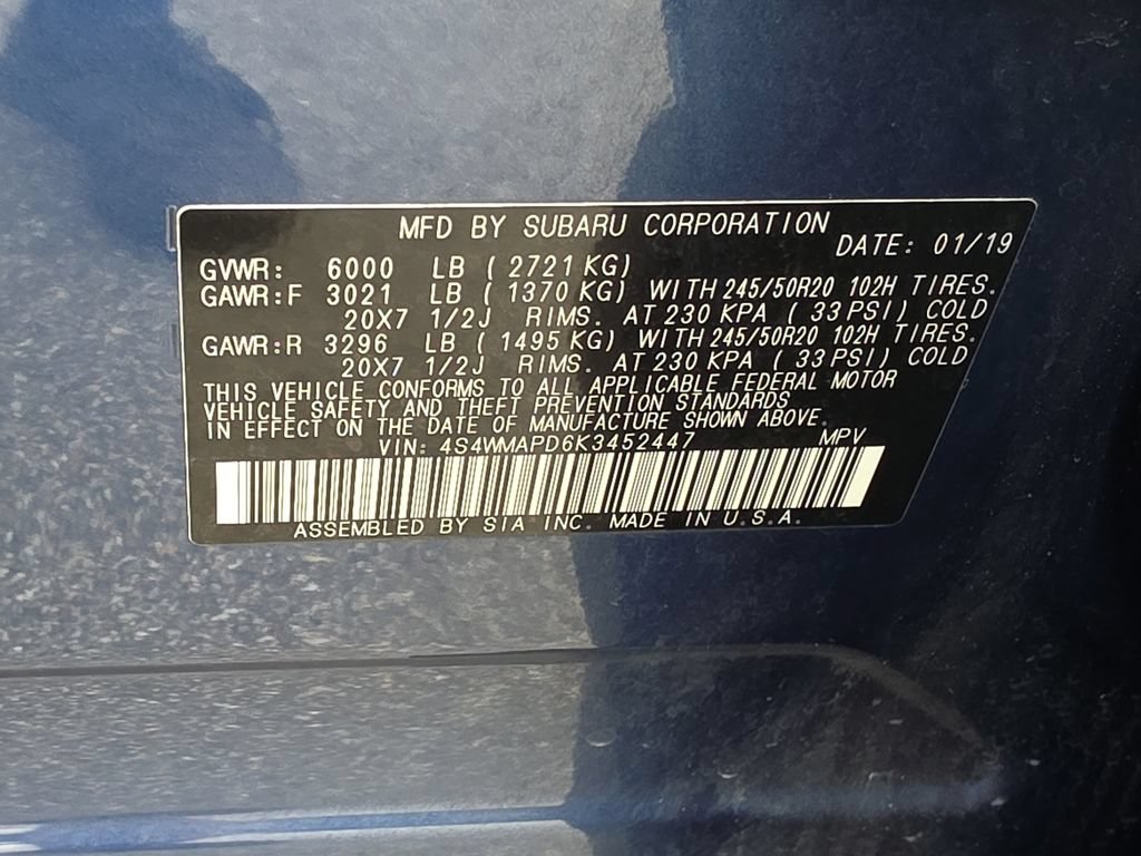Used 2019 Subaru Ascent Limited AWD/4WD image 35