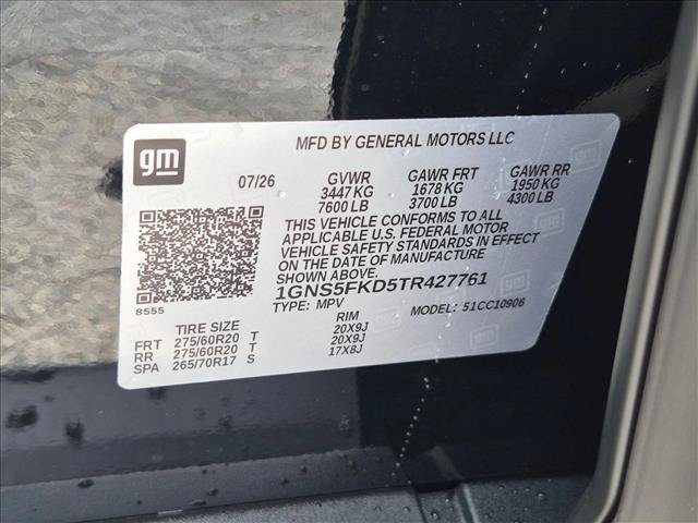 New 2026 Chevrolet Suburban Premier RWD image 16