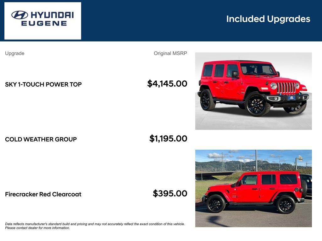 Used 2022 Jeep Wrangler Unlimited Sahara 4xe w/ Cold Weather Group image 13