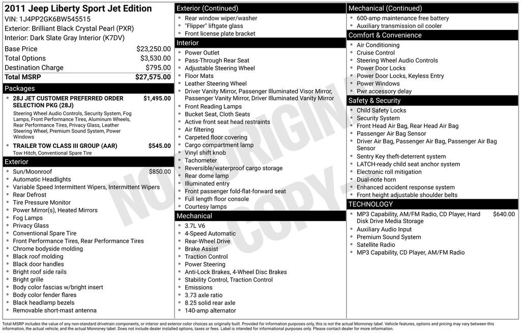 Used 2011 Jeep Liberty Sport RWD image 6