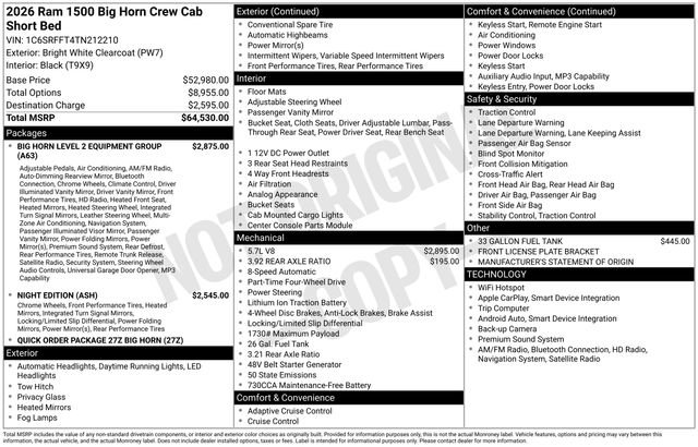 New 2026 RAM 1500 Big Horn image 20