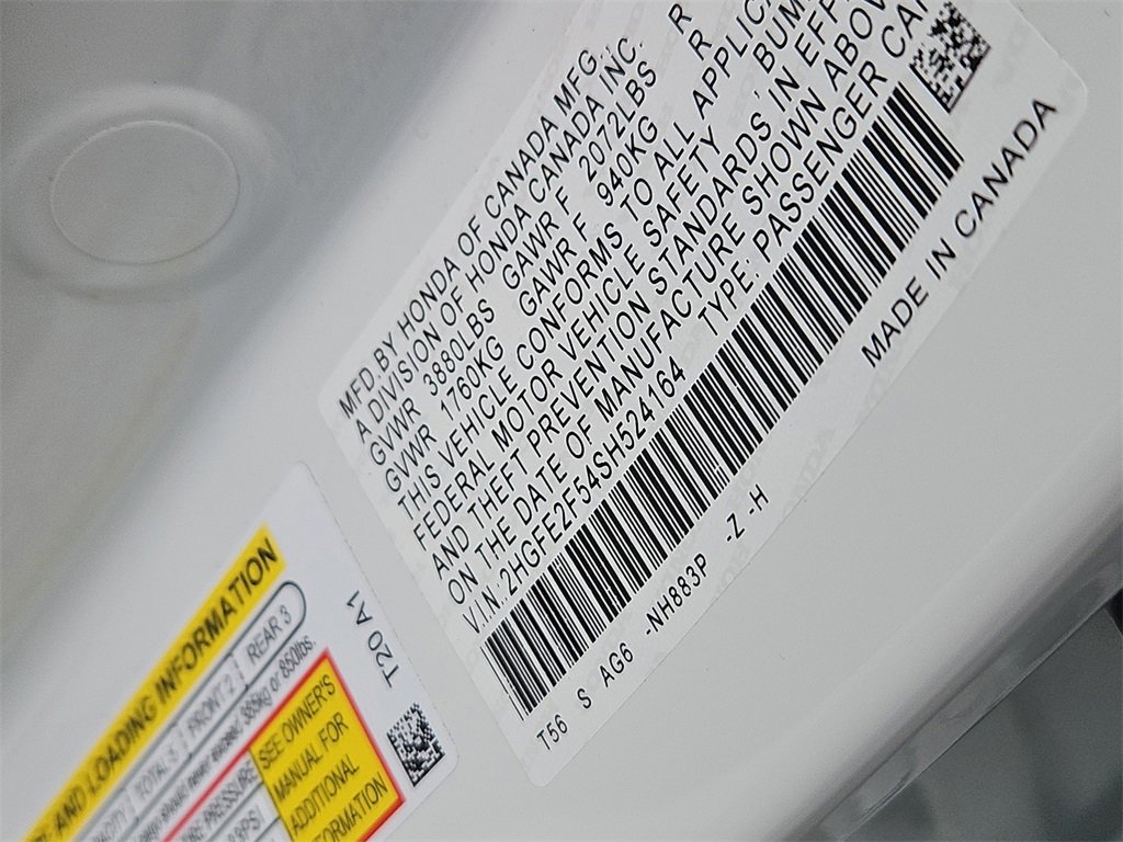 Certified 2025 Honda Civic Sport image 7