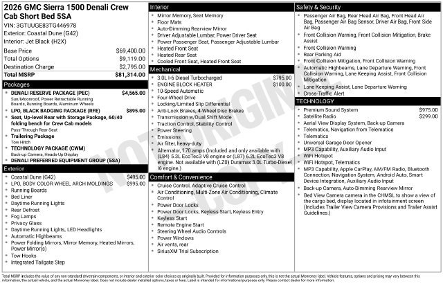 New 2026 GMC Sierra 1500 Denali w/ Denali Reserve Package AWD/4WD image 4