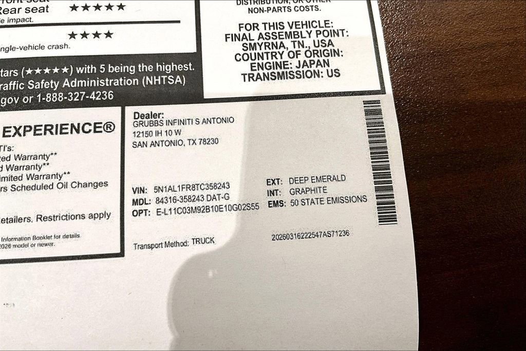 New 2026 INFINITI QX60 Luxe FWD image 52