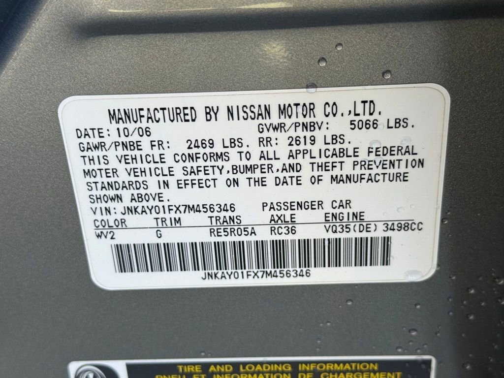 Used 2007 INFINITI M35 x w/ Technology Pkg image 29