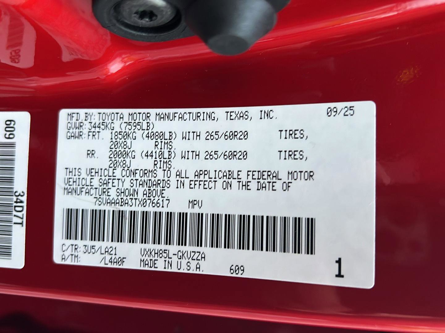 New 2026 Toyota Sequoia Platinum image 41