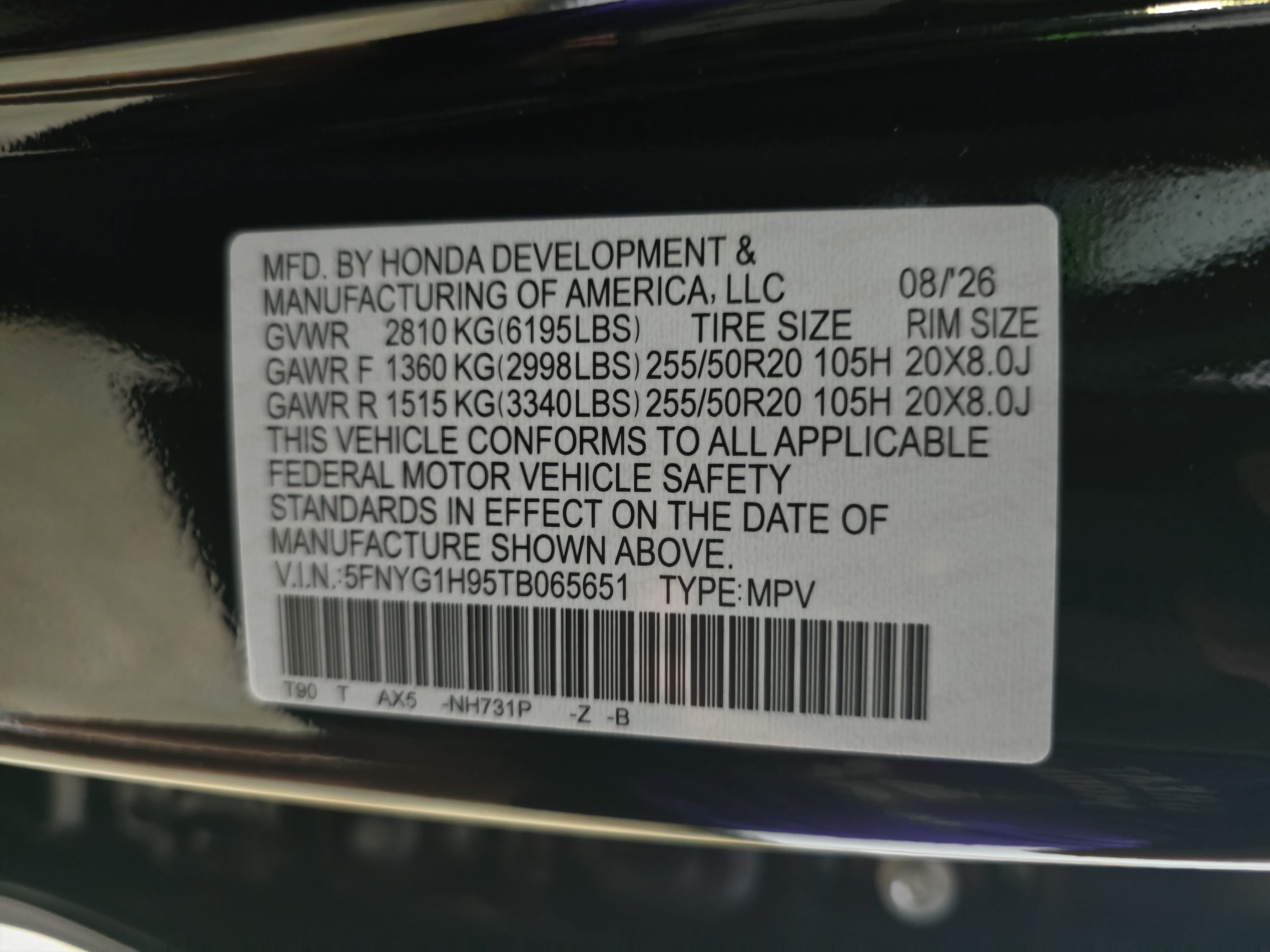 New 2026 Honda Pilot Black Edition image 33