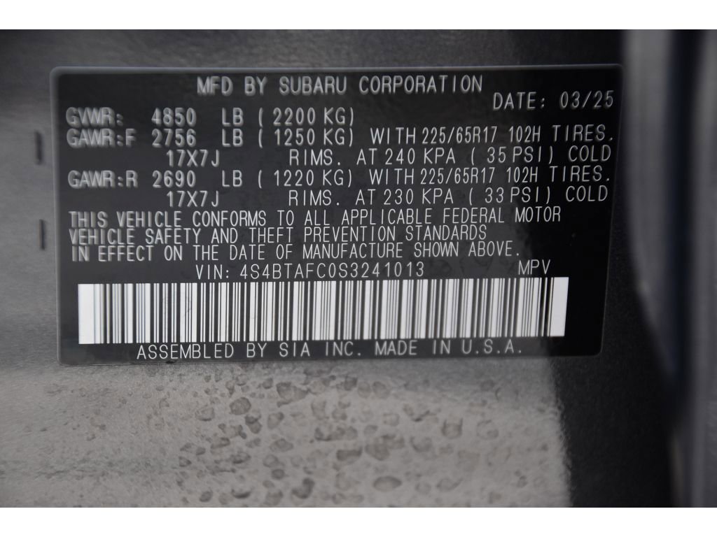 Certified 2025 Subaru Outback Premium w/ Popular Package #1A image 28