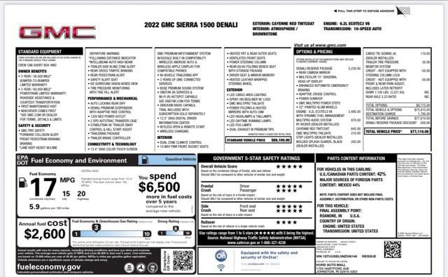 Used 2022 GMC Sierra 1500 Denali w/ Denali Reserve Package AWD/4WD image 25