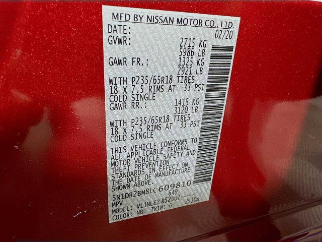 Certified 2020 Nissan Pathfinder SV image 30